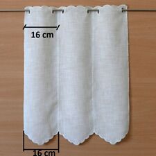 Tendina a vetro bianca per finestre,varie combinazioni di lunghezze e larghezze