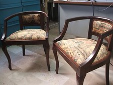 coppia di poltroncine  a pozzetto