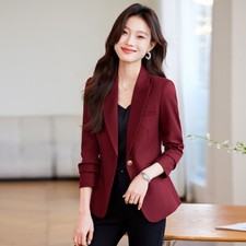 Blazer Donna Elegante Rosso