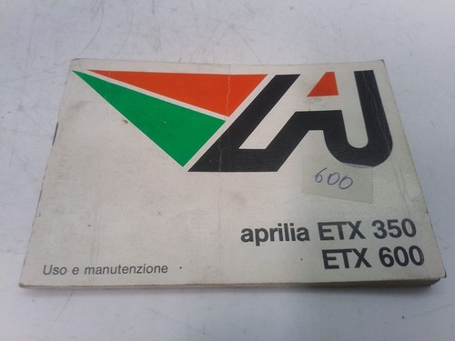 Aprilia etx 350 600 - , libretto