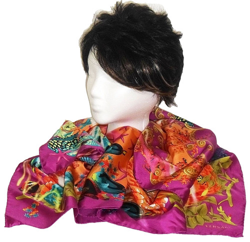 Sciarpa seta versace large - di,