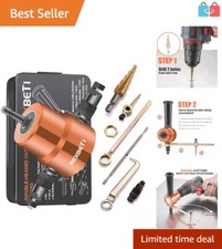 Trapano e taglierina per lamiera a doppia testa - utensile da taglio metallo versatile