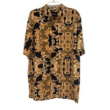 Camicia oro barocco uomo M
