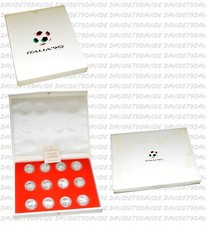 ITALIA 1989 - SERIE 12 MEDAGLIE ARGENTO DELLE CITTA SEDE MONDIALI DI CALCIO 1990