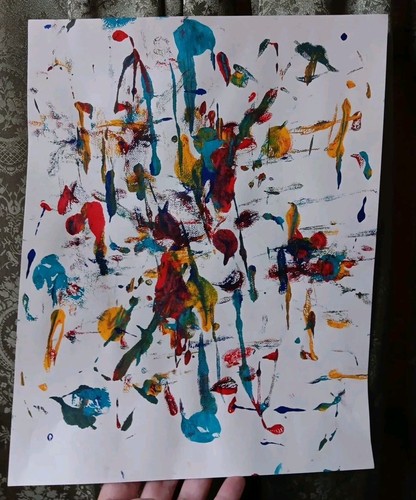 Quadro vintage carta arte - su,