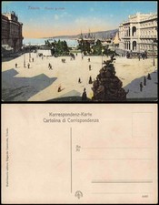 Cartoline Trieste Trieste Piazza Grande (veduta del luogo) 1910