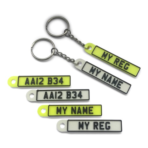 Personalised car reg keyring - car,