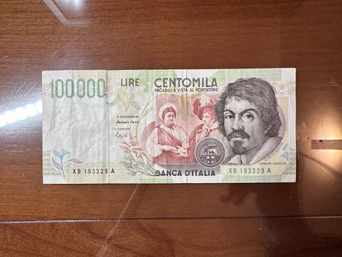 Banconota lire 100000 - banconota,