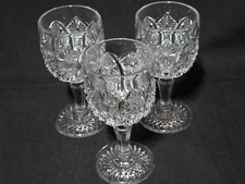 Imperial Glass Ohio 4" Cordials modello margherita e bottone - set di 3 - quasi come nuovi