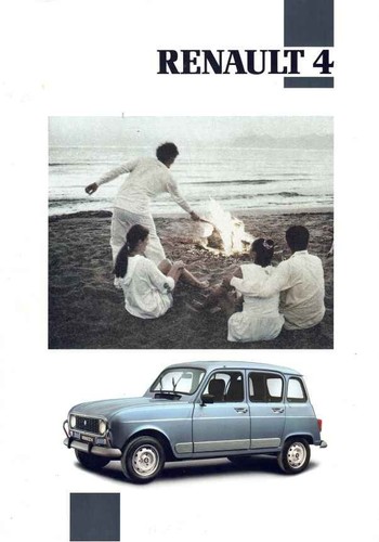 Catalogue brochure renault 4 - ,