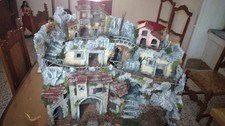 presepe napoletano artigianale in stucco dipinto a mano