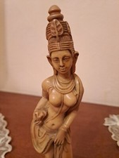 Scultura Statua Orientale In Pasta D Avorio