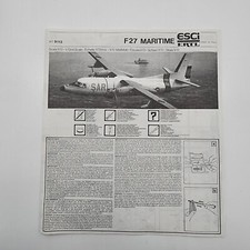 ESCI/ERTL 1/72 Fokker F27-MK 400 MPA Maritime 9113 Ricambi Istruzioni Istruzioni Istruzioni
