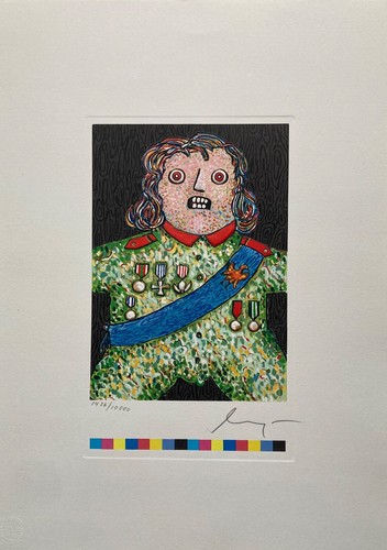 Litografia enrico baj - enrico, il
