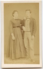 CDV Ritratto Coppia Uomo Donna
