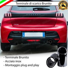 TERMINALE SCARICO NERO BRUNITO