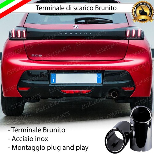 Terminale scarico nero brunito - scarico,