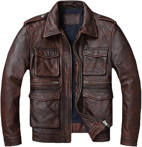 Giacca uomo marrone fatta - , a