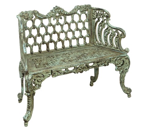 Panca giardino ghisa liberty - giardino,