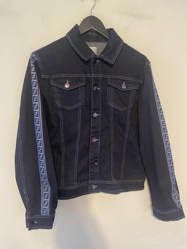 Fendi giacca denim monogram - fendi,