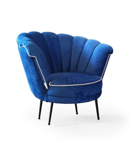Poltrona orel velluto - velluto, blue