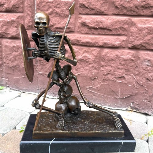 Statua bronzo teschi - statua,