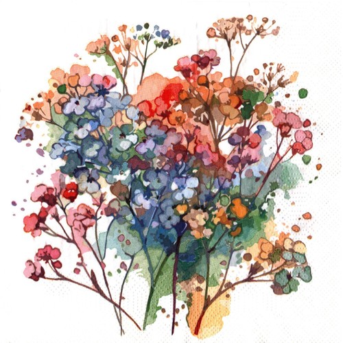 Serviettes papier bouquet - papier,