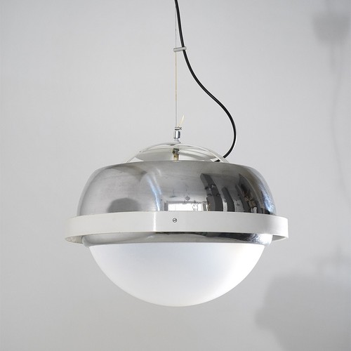 Lampadario space age cromato