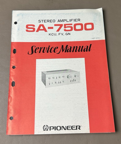 Pioneer 7500 manuale di - manuale,