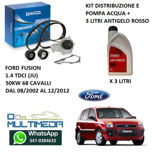 Kit distribuzione pompa acqua - distribuzione,
