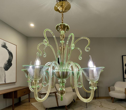 Lampadario vintage verde - vintage, acqua