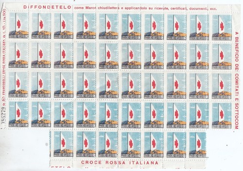 Foglio francobolli croce - foglio, 47