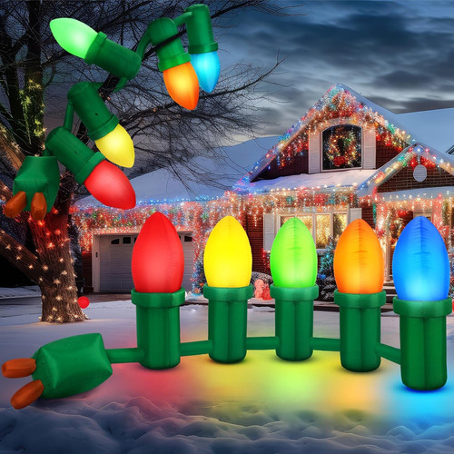 Lampadina natale gonfiabile - natale,