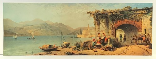 Riproduzione scena lacustre