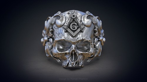 Anello classico teschio