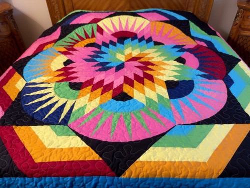 Trapunta patchwork trapuntata