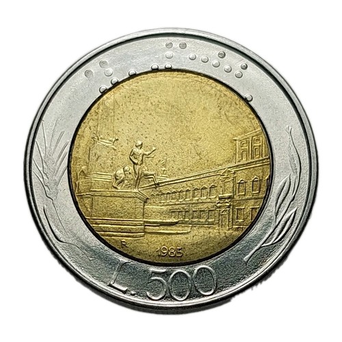 Moneta italia 500 lire - moneta,