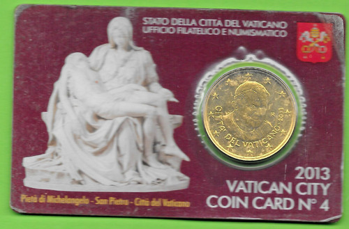 Vaticano centesimi 2013 - vaticano, 50