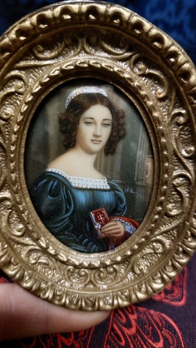 Antica miniatura ritratto - antica,