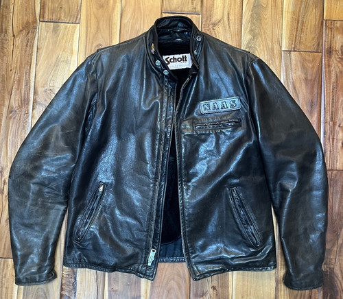 Giacca pelle vintage schott - giacca,