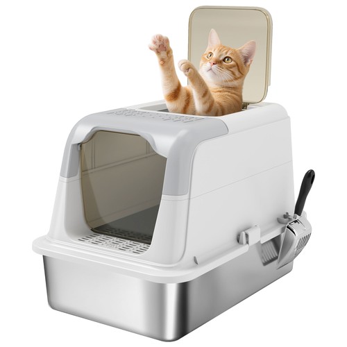 Pawhut lettiera per gatti - a, 2