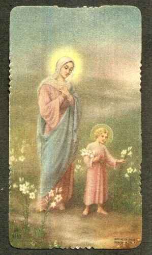 Santino holy card gesu - santino,