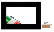 Cornice nera piatta - nera,
