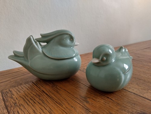 Coppia statuine anatre