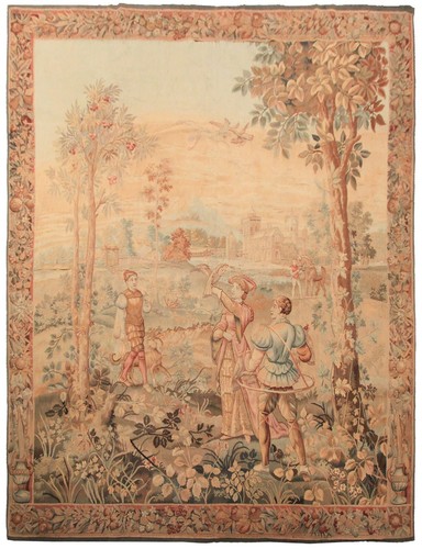 Antico arazzo fiammingo - , in
