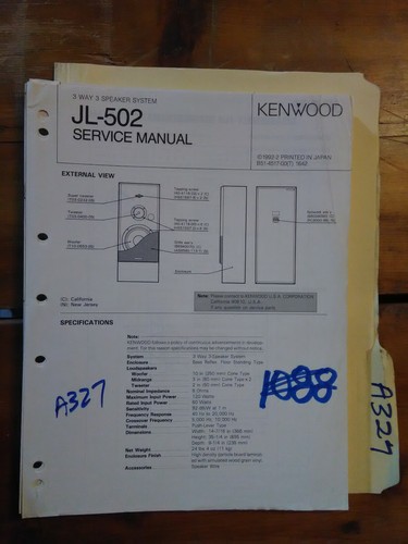 Kenwood 502 manuale di - kenwood,
