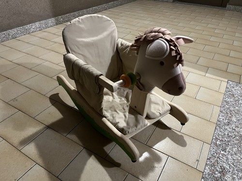 Cavallino dondolo legno - cavallino, a