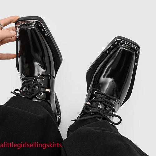 Scarpe derby punta quadrata