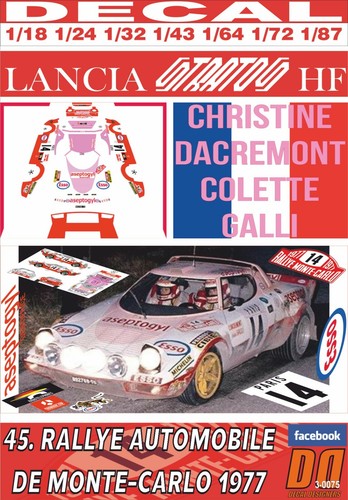 Decal lancia stratos - decal,