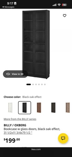 Ikea billy oxberg - billy/oxberg, bookcase
